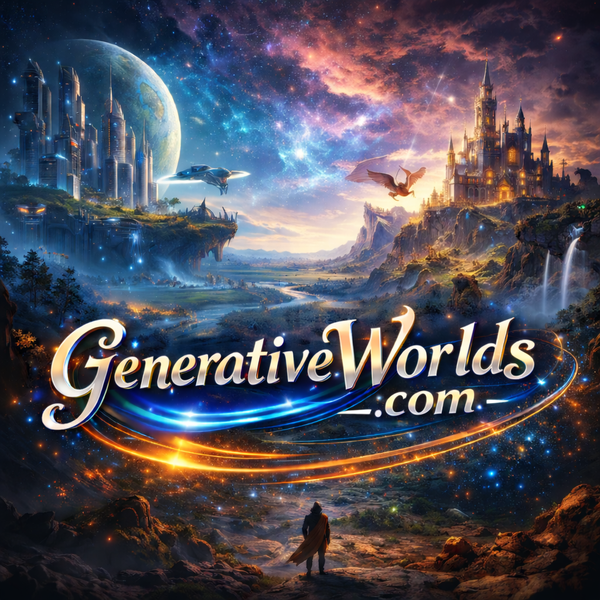 Logo for GenerativeWorlds.com