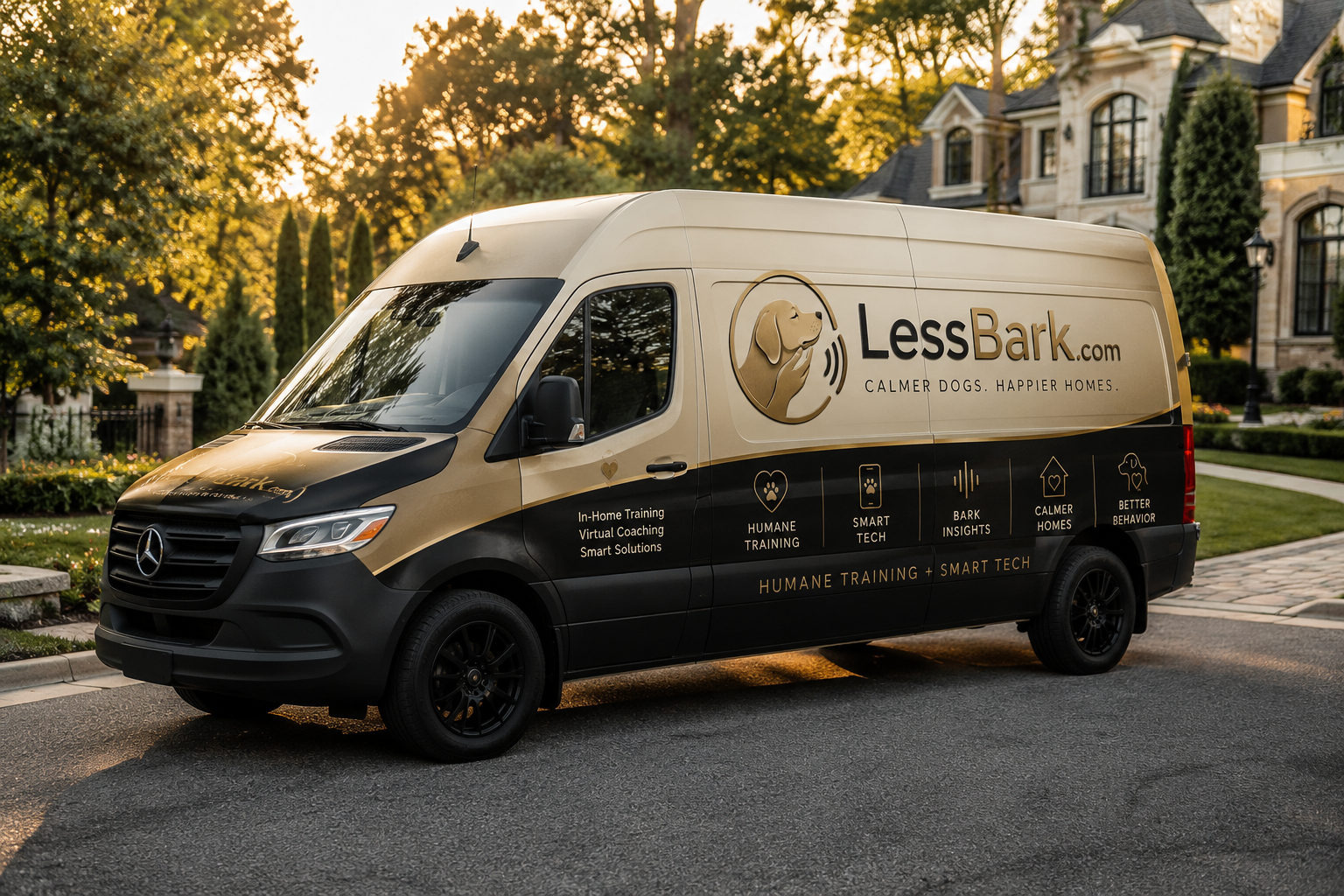 Logo for LessBark.com